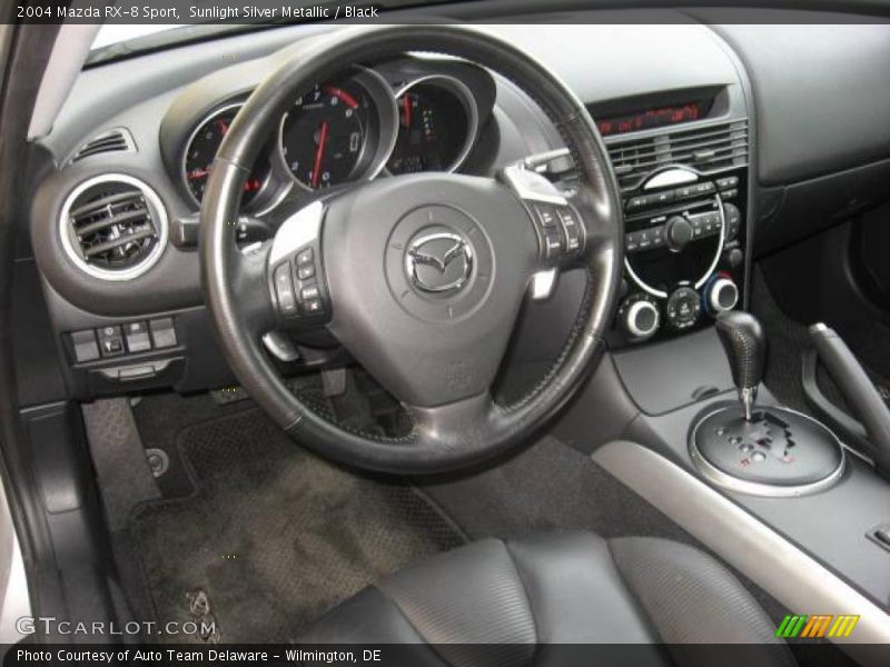 Sunlight Silver Metallic / Black 2004 Mazda RX-8 Sport