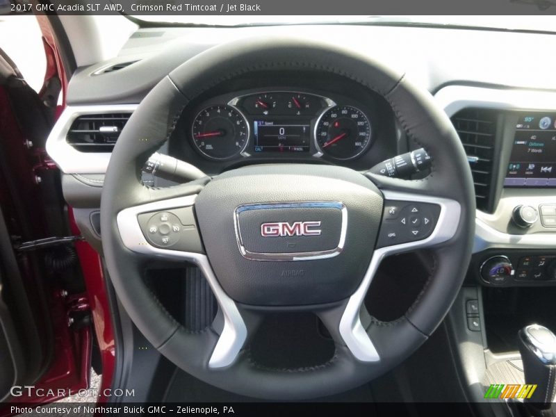 Crimson Red Tintcoat / Jet Black 2017 GMC Acadia SLT AWD