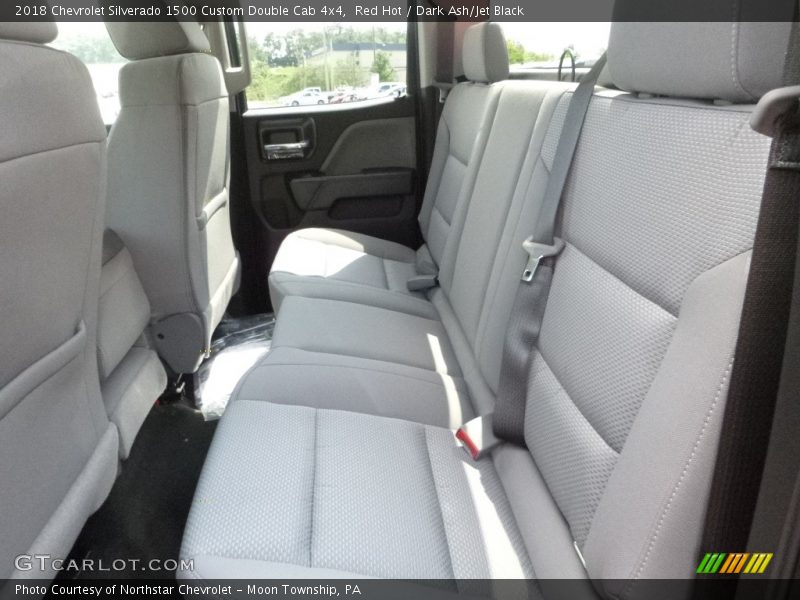Red Hot / Dark Ash/Jet Black 2018 Chevrolet Silverado 1500 Custom Double Cab 4x4