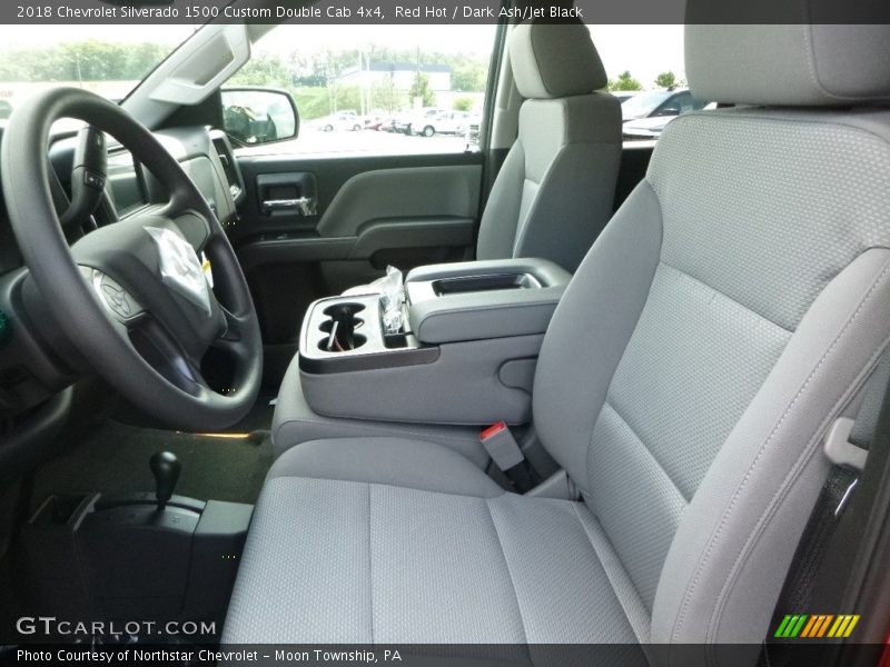 Red Hot / Dark Ash/Jet Black 2018 Chevrolet Silverado 1500 Custom Double Cab 4x4