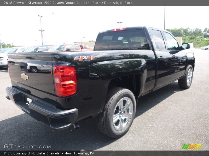 Black / Dark Ash/Jet Black 2018 Chevrolet Silverado 1500 Custom Double Cab 4x4