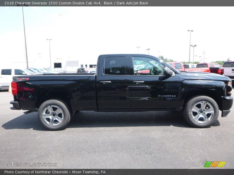 Black / Dark Ash/Jet Black 2018 Chevrolet Silverado 1500 Custom Double Cab 4x4