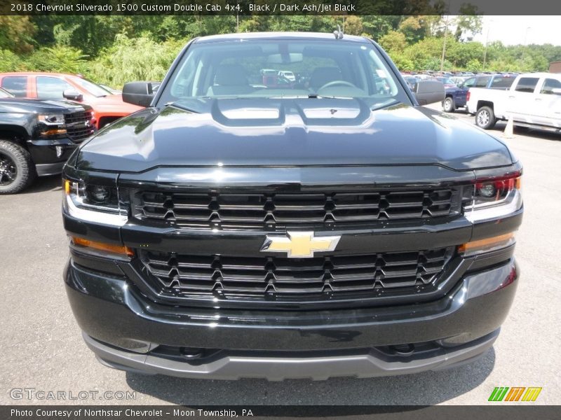 Black / Dark Ash/Jet Black 2018 Chevrolet Silverado 1500 Custom Double Cab 4x4