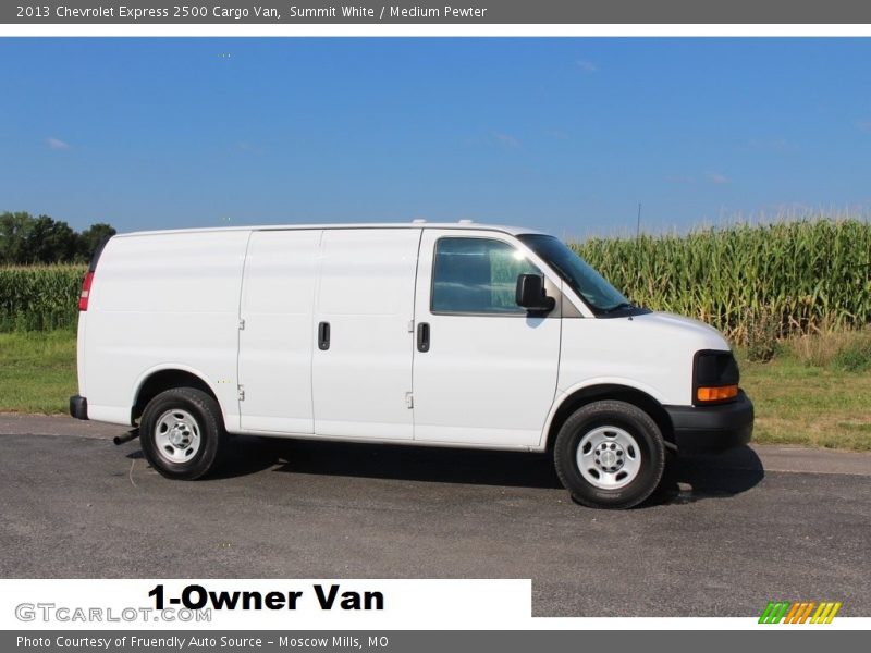 Summit White / Medium Pewter 2013 Chevrolet Express 2500 Cargo Van