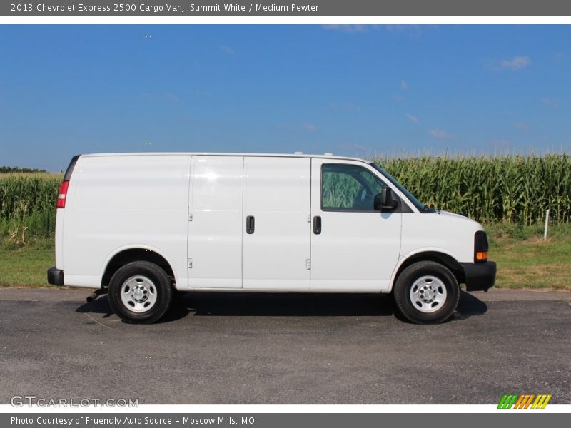 Summit White / Medium Pewter 2013 Chevrolet Express 2500 Cargo Van
