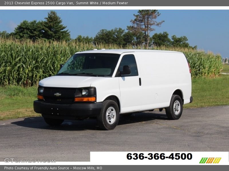Summit White / Medium Pewter 2013 Chevrolet Express 2500 Cargo Van