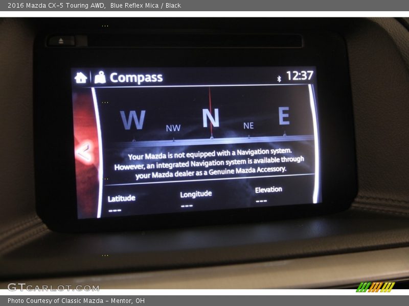 Blue Reflex Mica / Black 2016 Mazda CX-5 Touring AWD