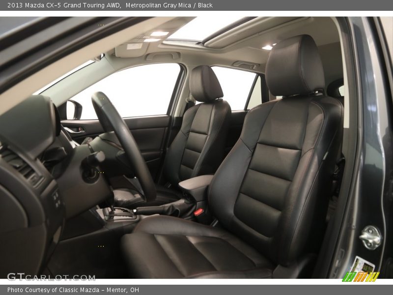 Metropolitan Gray Mica / Black 2013 Mazda CX-5 Grand Touring AWD