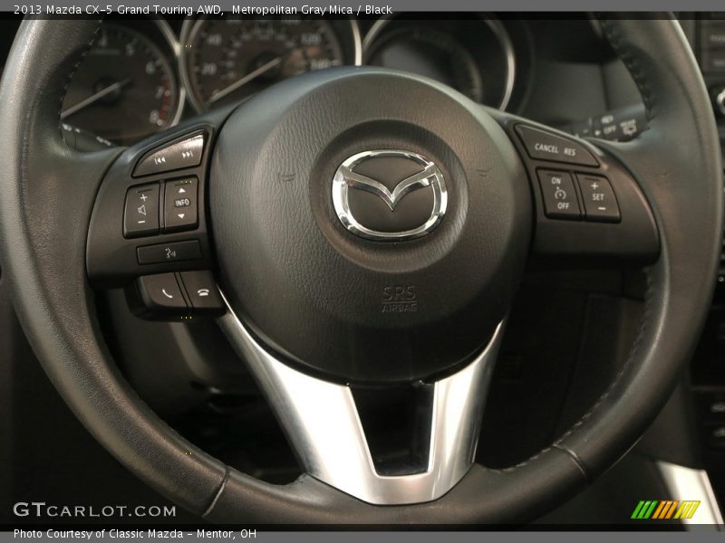 Metropolitan Gray Mica / Black 2013 Mazda CX-5 Grand Touring AWD