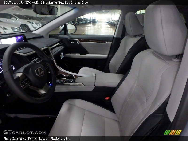 Silver Lining Metallic / Stratus Gray 2017 Lexus RX 350 AWD