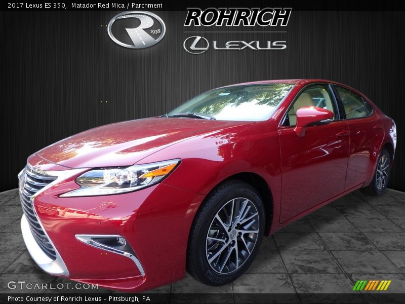 Matador Red Mica / Parchment 2017 Lexus ES 350