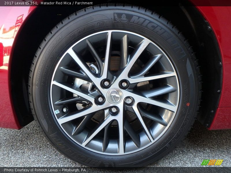 Matador Red Mica / Parchment 2017 Lexus ES 350