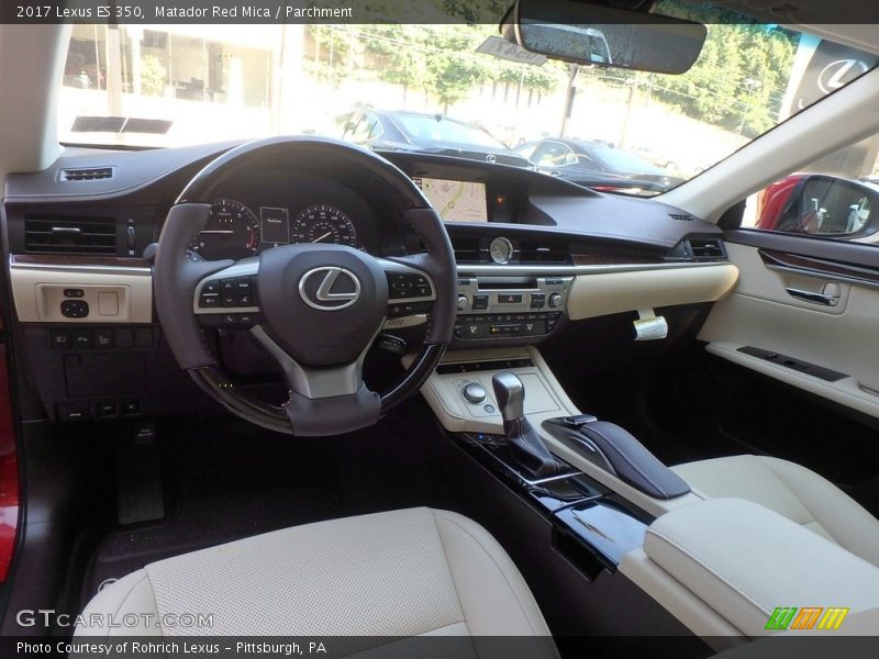 Matador Red Mica / Parchment 2017 Lexus ES 350
