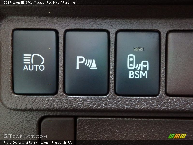 Matador Red Mica / Parchment 2017 Lexus ES 350