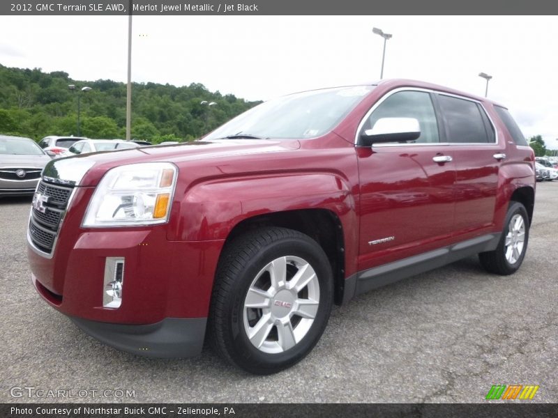 Merlot Jewel Metallic / Jet Black 2012 GMC Terrain SLE AWD