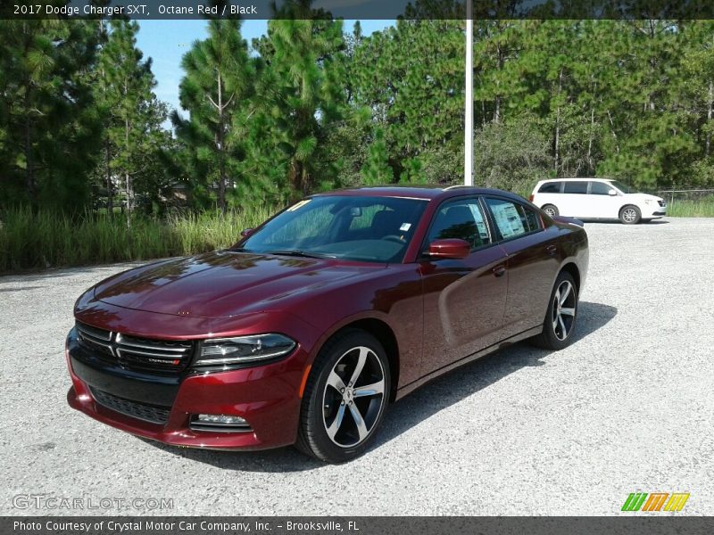 Octane Red / Black 2017 Dodge Charger SXT