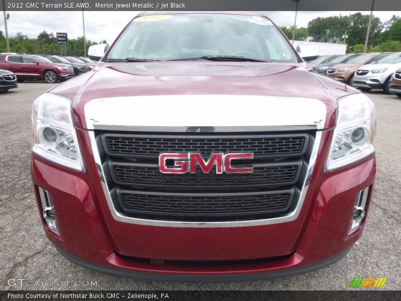 Merlot Jewel Metallic / Jet Black 2012 GMC Terrain SLE AWD