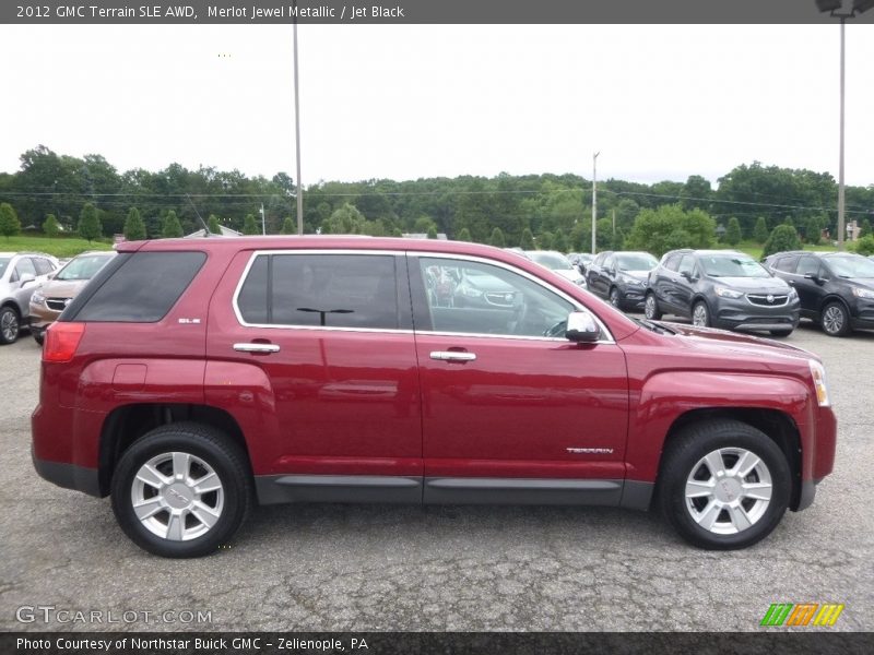 Merlot Jewel Metallic / Jet Black 2012 GMC Terrain SLE AWD