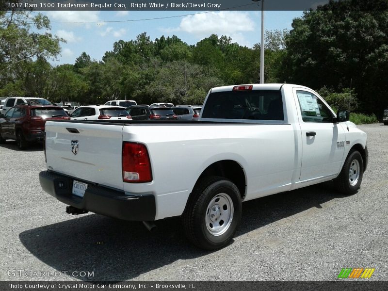 Bright White / Black/Diesel Gray 2017 Ram 1500 Tradesman Regular Cab