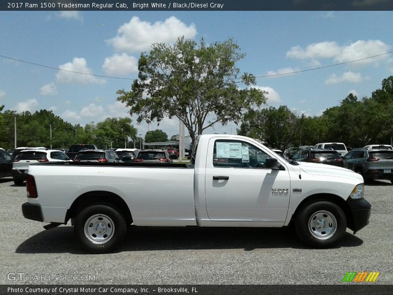 Bright White / Black/Diesel Gray 2017 Ram 1500 Tradesman Regular Cab
