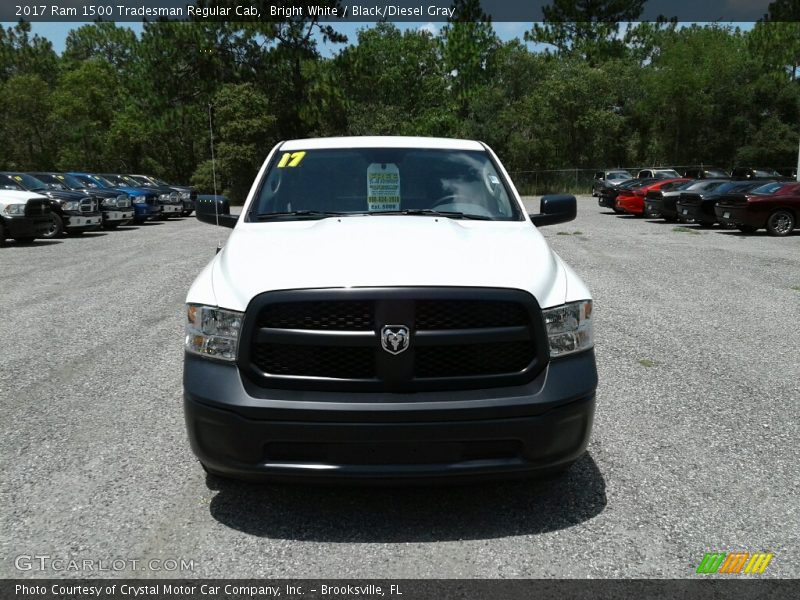 Bright White / Black/Diesel Gray 2017 Ram 1500 Tradesman Regular Cab