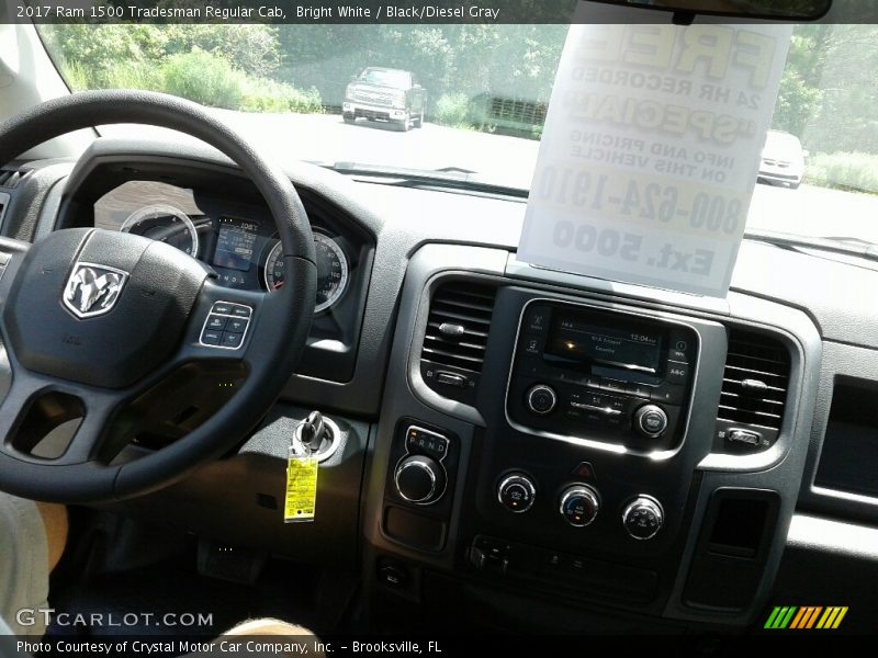 Bright White / Black/Diesel Gray 2017 Ram 1500 Tradesman Regular Cab