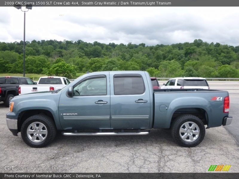 Stealth Gray Metallic / Dark Titanium/Light Titanium 2009 GMC Sierra 1500 SLT Crew Cab 4x4