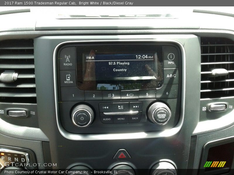 Bright White / Black/Diesel Gray 2017 Ram 1500 Tradesman Regular Cab