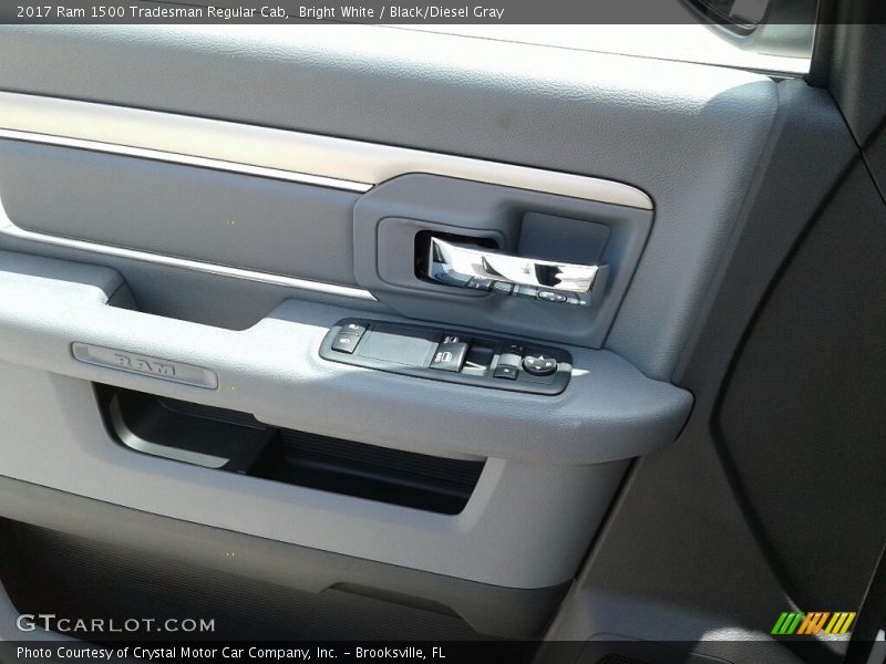 Bright White / Black/Diesel Gray 2017 Ram 1500 Tradesman Regular Cab