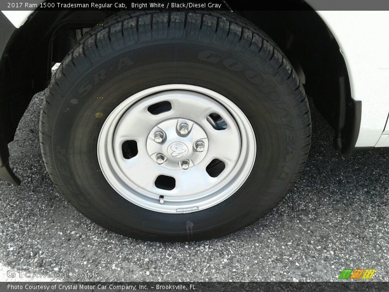 Bright White / Black/Diesel Gray 2017 Ram 1500 Tradesman Regular Cab