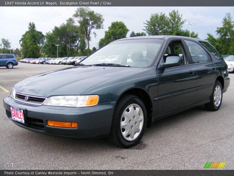 Eucalyptus Green Pearl / Gray 1997 Honda Accord LX Wagon