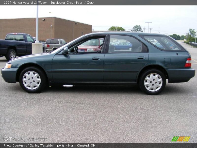 Eucalyptus Green Pearl / Gray 1997 Honda Accord LX Wagon