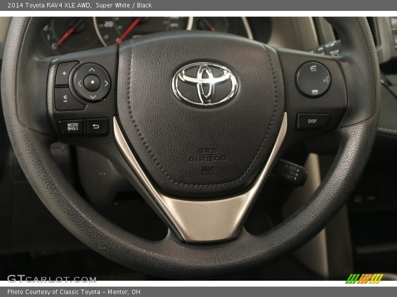 Super White / Black 2014 Toyota RAV4 XLE AWD