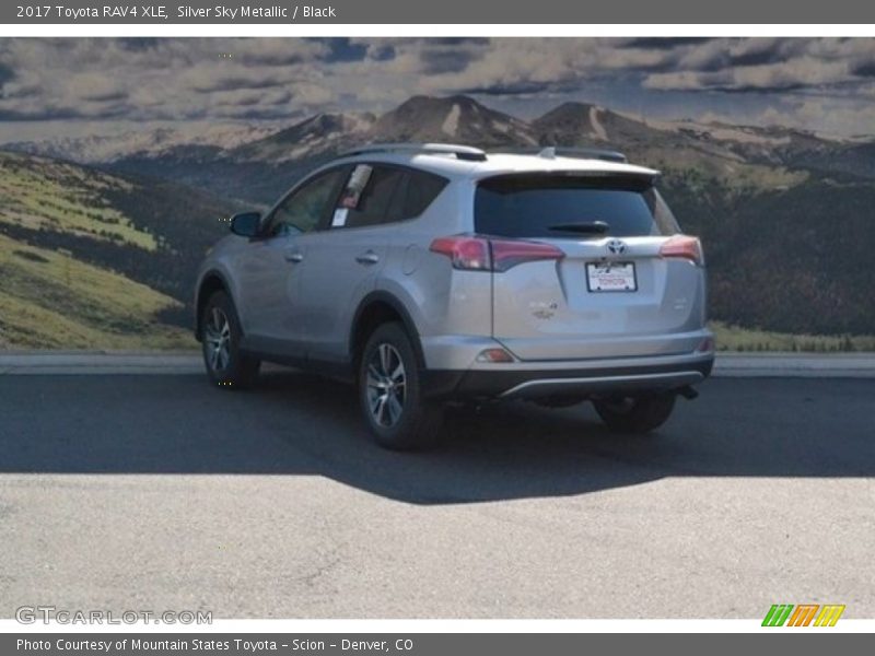 Silver Sky Metallic / Black 2017 Toyota RAV4 XLE