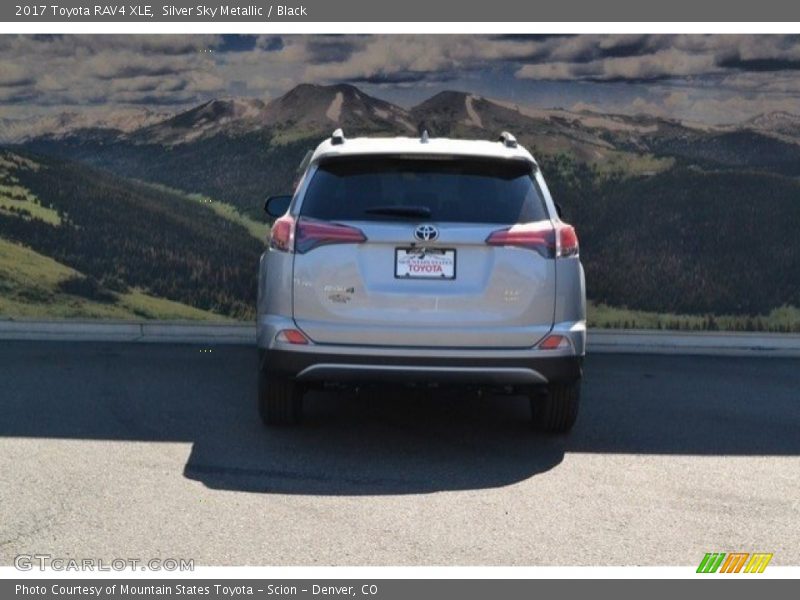 Silver Sky Metallic / Black 2017 Toyota RAV4 XLE