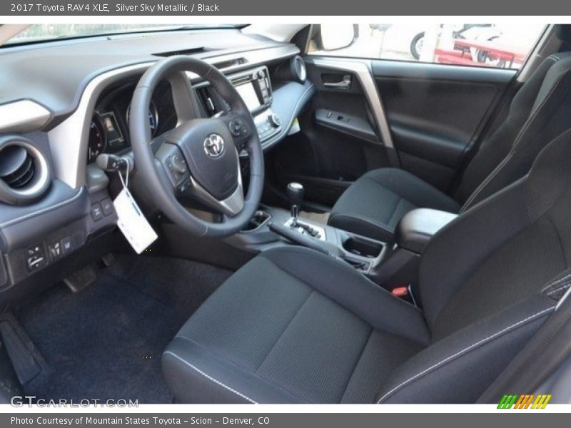 Silver Sky Metallic / Black 2017 Toyota RAV4 XLE