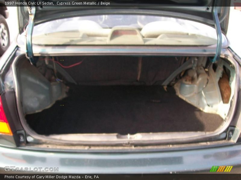 Cypress Green Metallic / Beige 1997 Honda Civic LX Sedan