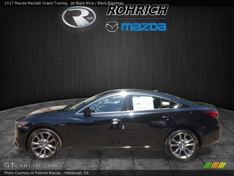 Jet Black Mica / Black/Espresso 2017 Mazda Mazda6 Grand Touring