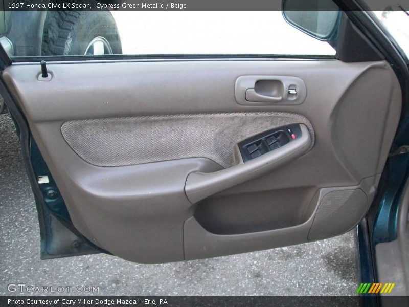 Cypress Green Metallic / Beige 1997 Honda Civic LX Sedan