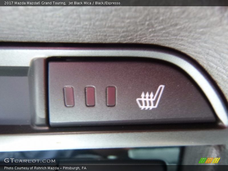 Jet Black Mica / Black/Espresso 2017 Mazda Mazda6 Grand Touring