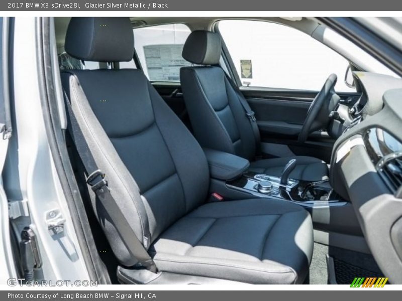 Glacier Silver Metallic / Black 2017 BMW X3 sDrive28i