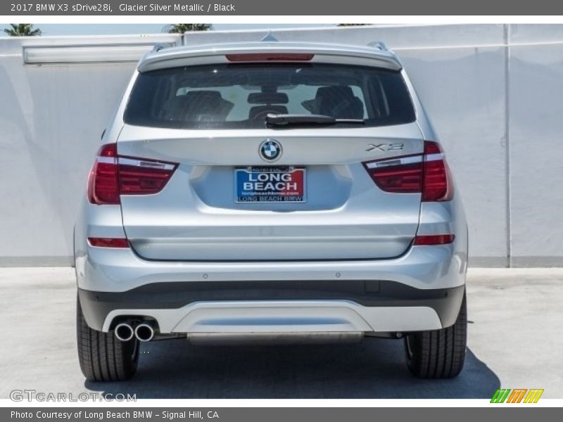 Glacier Silver Metallic / Black 2017 BMW X3 sDrive28i