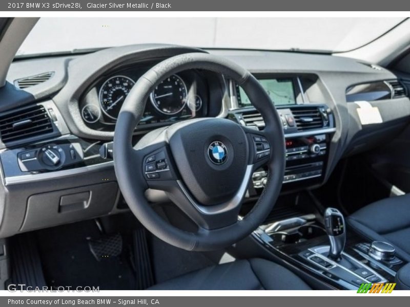 Glacier Silver Metallic / Black 2017 BMW X3 sDrive28i