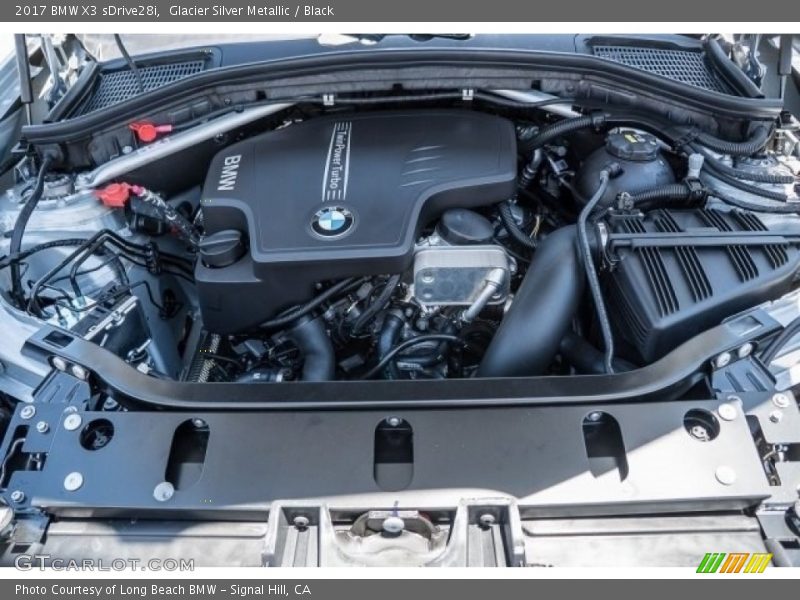 Glacier Silver Metallic / Black 2017 BMW X3 sDrive28i
