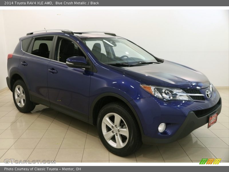 Blue Crush Metallic / Black 2014 Toyota RAV4 XLE AWD