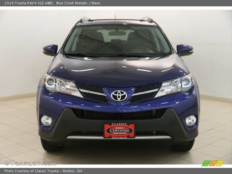 Blue Crush Metallic / Black 2014 Toyota RAV4 XLE AWD