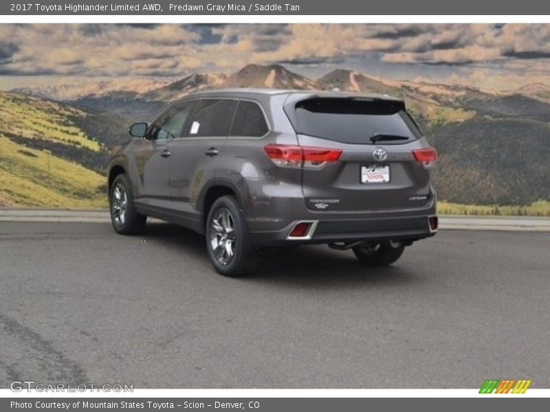 Predawn Gray Mica / Saddle Tan 2017 Toyota Highlander Limited AWD