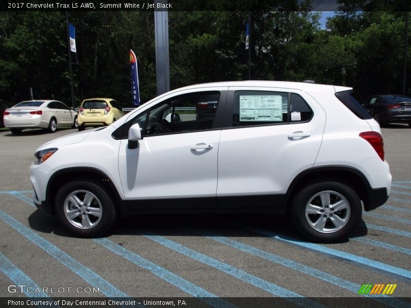 Summit White / Jet Black 2017 Chevrolet Trax LS AWD