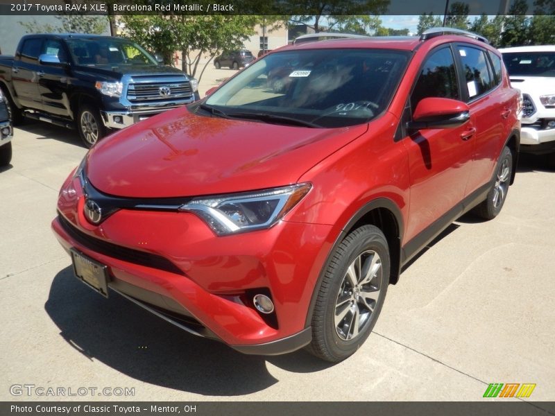 Barcelona Red Metallic / Black 2017 Toyota RAV4 XLE