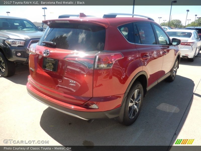 Barcelona Red Metallic / Black 2017 Toyota RAV4 XLE